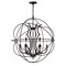 Cwi Lighting Campechia 9 Light Up Chandelier With Brown Finish 5465P36DB-9 - alternate 1